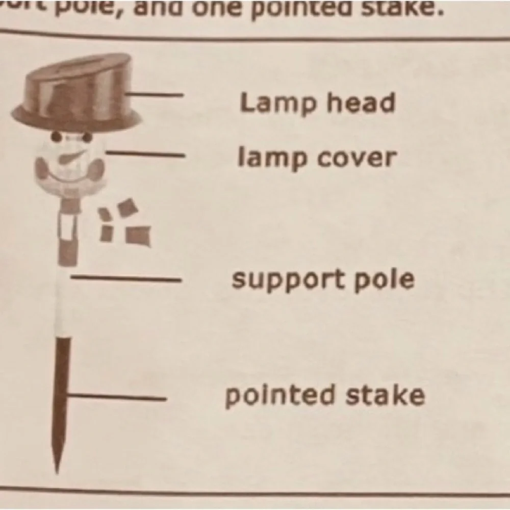 Red Snowman Solar Lights